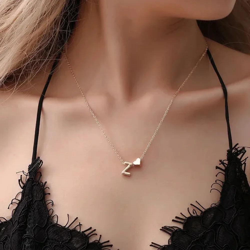 Cupidify™ Tiny Heart Initial Pendant